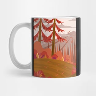 Autumn Nature Illustration Mug